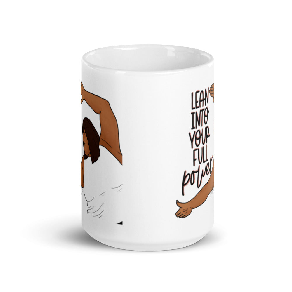 Lean White glossy mug